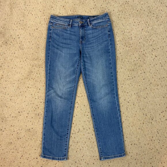 J.Jill Denim Boyfriend Straight Leg Ankle Jeans Size 10 Petite Women's - Picture 1 of 4
